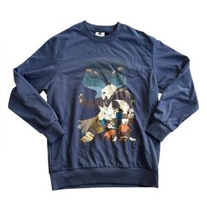 MAKE OFFER Dreamworks Men's Blue Kung Fu Panda Crewneck Sweater